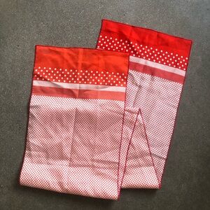 Red and White Polka Dot Scarf